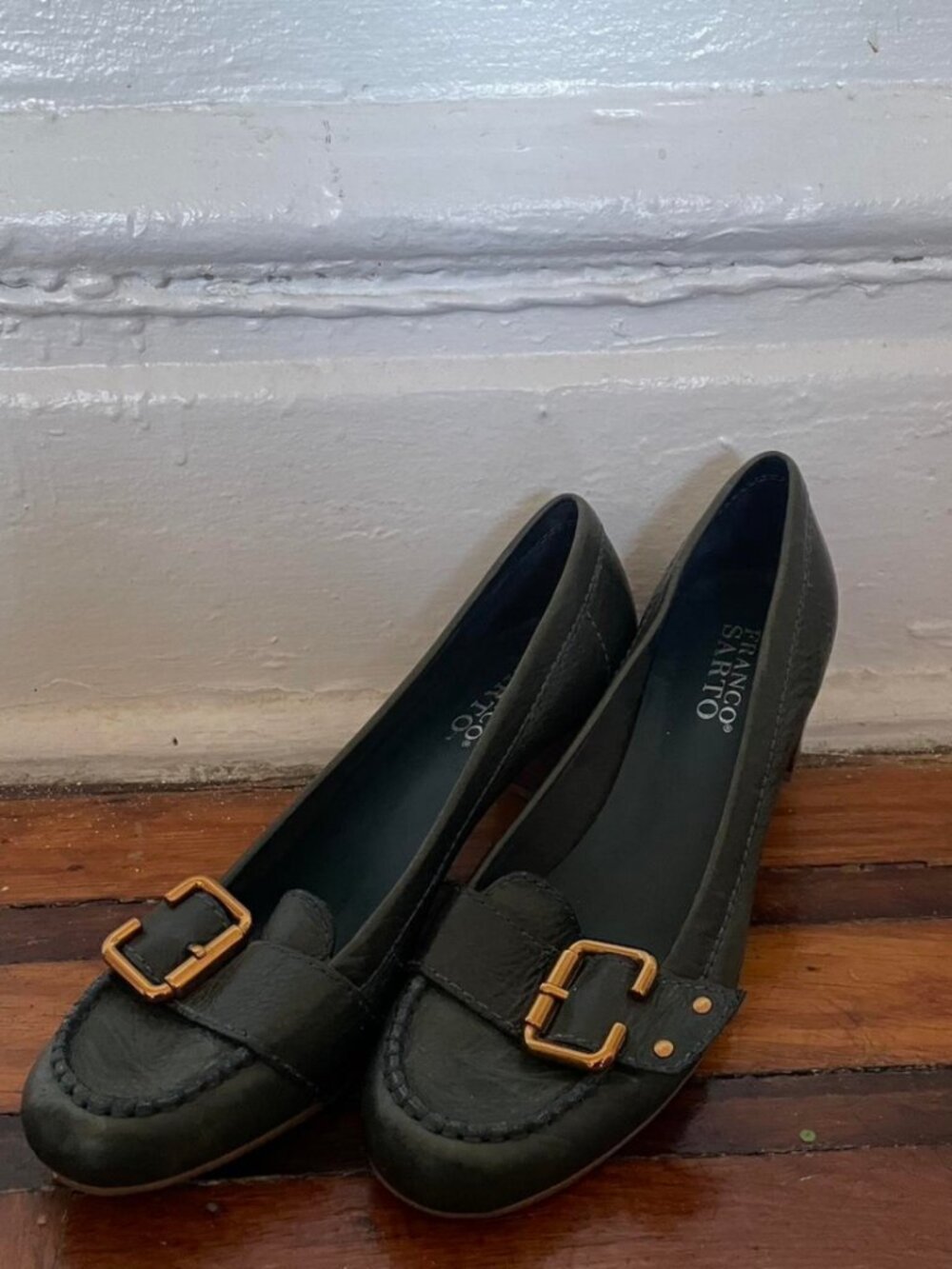 Franco Sarto Women's Green and Khaki Courts